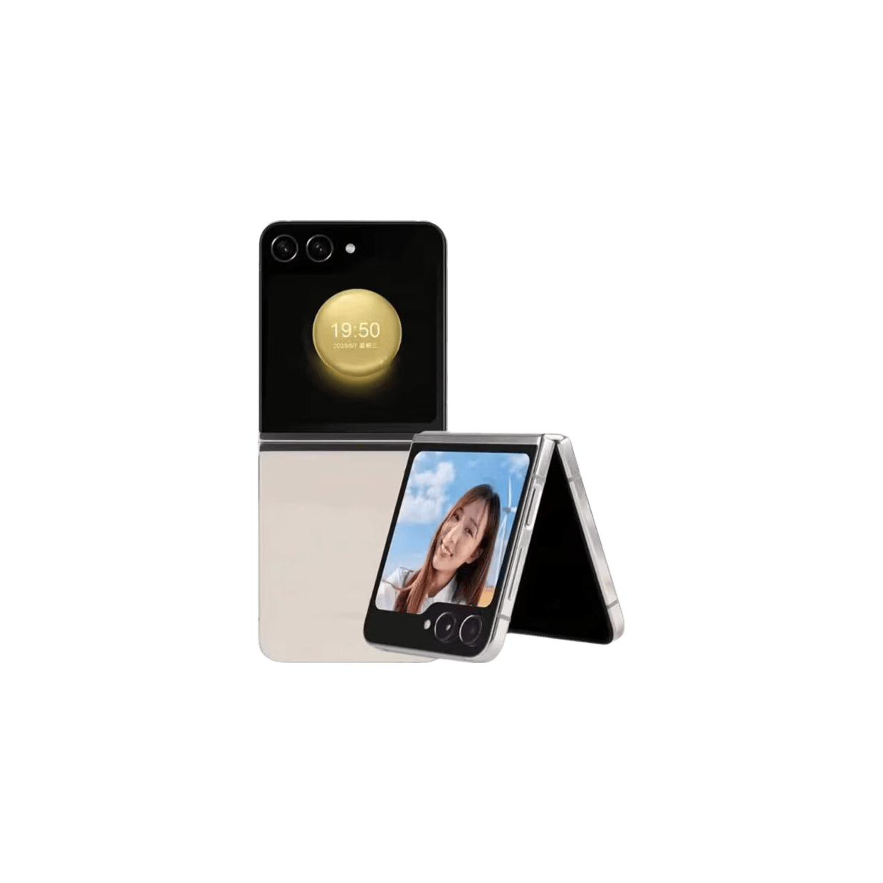 三星（SAMSUNG）Galaxy Z Flip5【一物一检】5G 全网通 小折叠屏 小巧随行颜值拍照 智能库存手机 Galaxy Z Flip5【星河白】 8GB+256GB【美版】