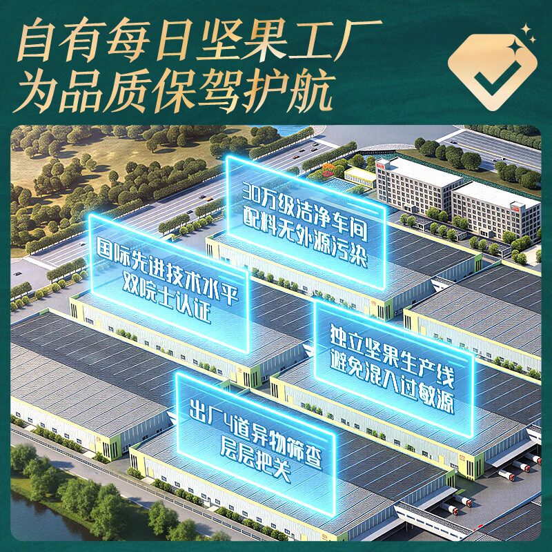 三只松鼠低GI每日纯坚果750g/30袋腰果开心果坚果礼盒礼包中秋团购送礼 图 2