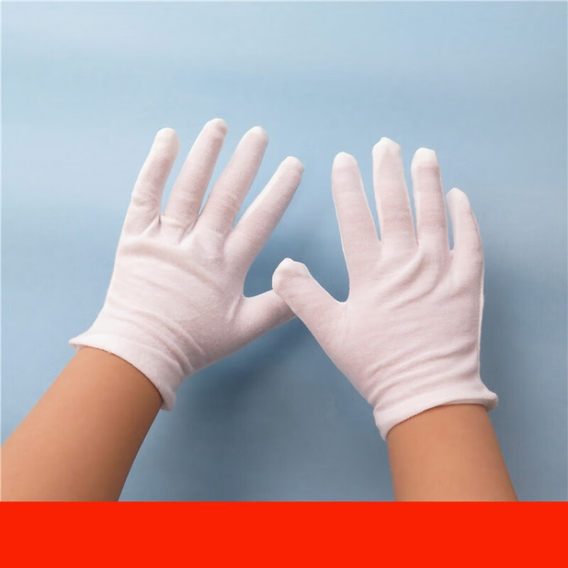 薄款儿童白色手套跳舞表演演出幼儿园白手套小孩学生棉质礼仪手套