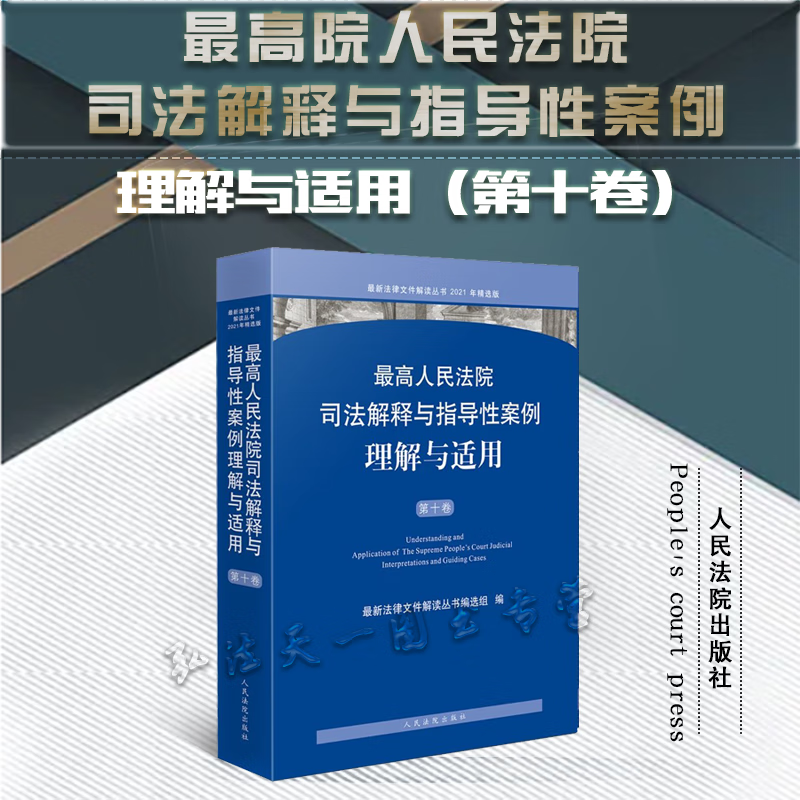 正版现货 2023新书 最高人民法院司法解释与指导性案例理解与适用 第十卷  最新法律文件解读从书编选组 编 人民法院出版社 9787510936500属于什么档次？