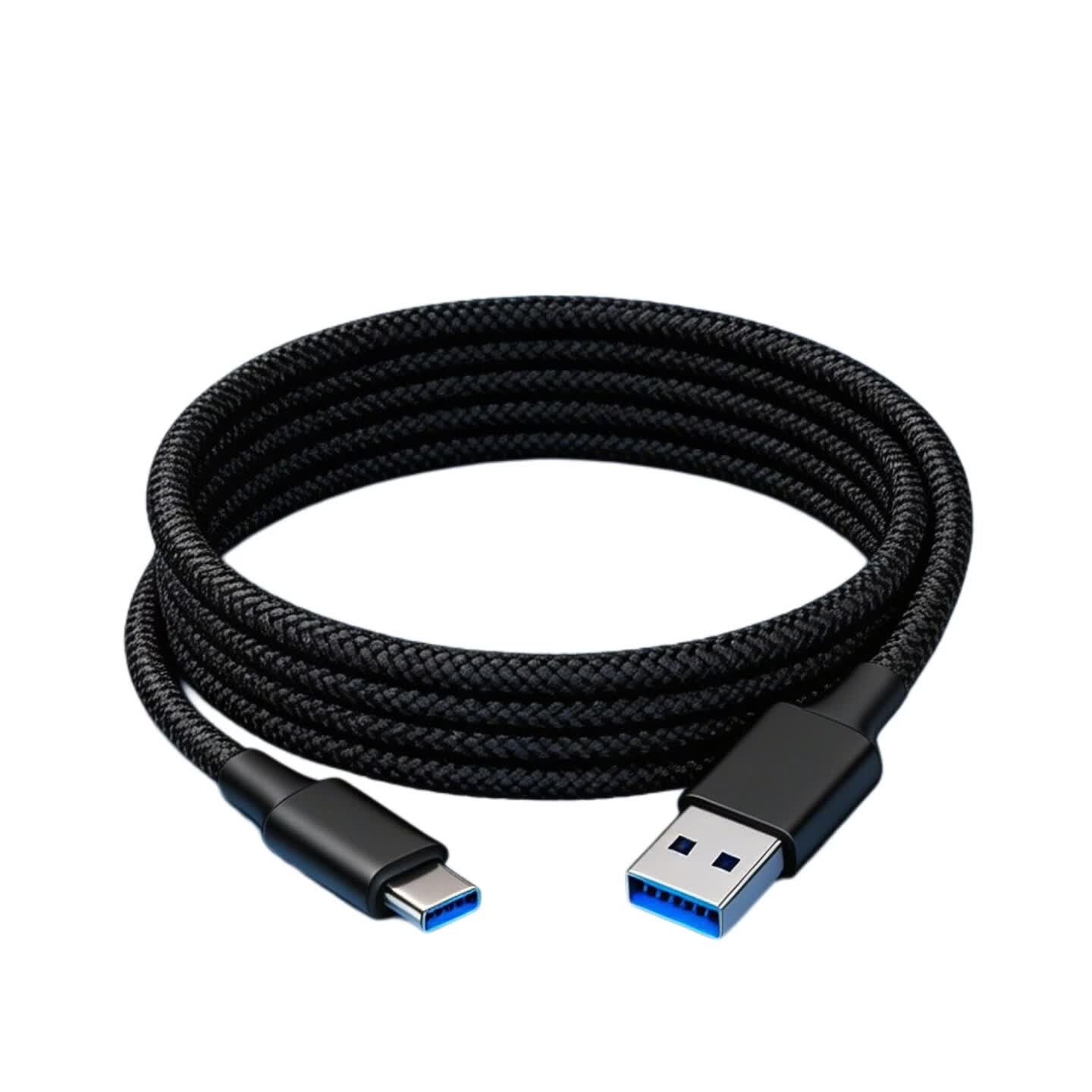 引威USB3.1数据线A口转Type-C编织65W超级快充线华为苹果小米安卓手机移动硬盘平板通用有线连电脑办公 【3米】一年质保无忧退换