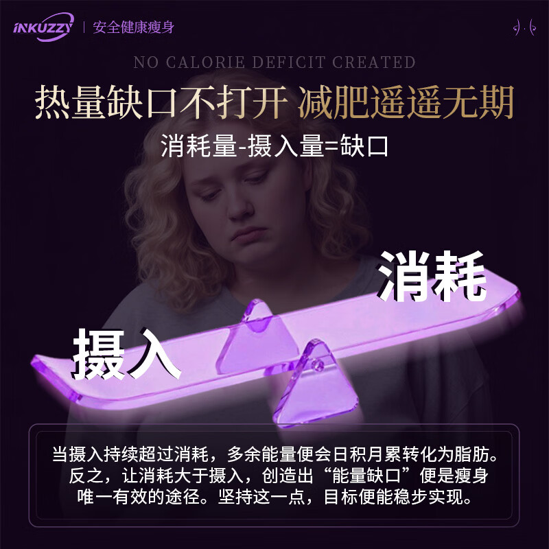 INKUZZY强效减肥药燃脂瘦肚子全身暴瘦减脂7天30斤国家认证抑制食欲排油 2瓶【暴瘦20-30斤】全身速瘦不反弹 60粒*2瓶 瘦腿速瘦神器大腿粗减大象腿白芸豆阻断剂抑制食欲替西