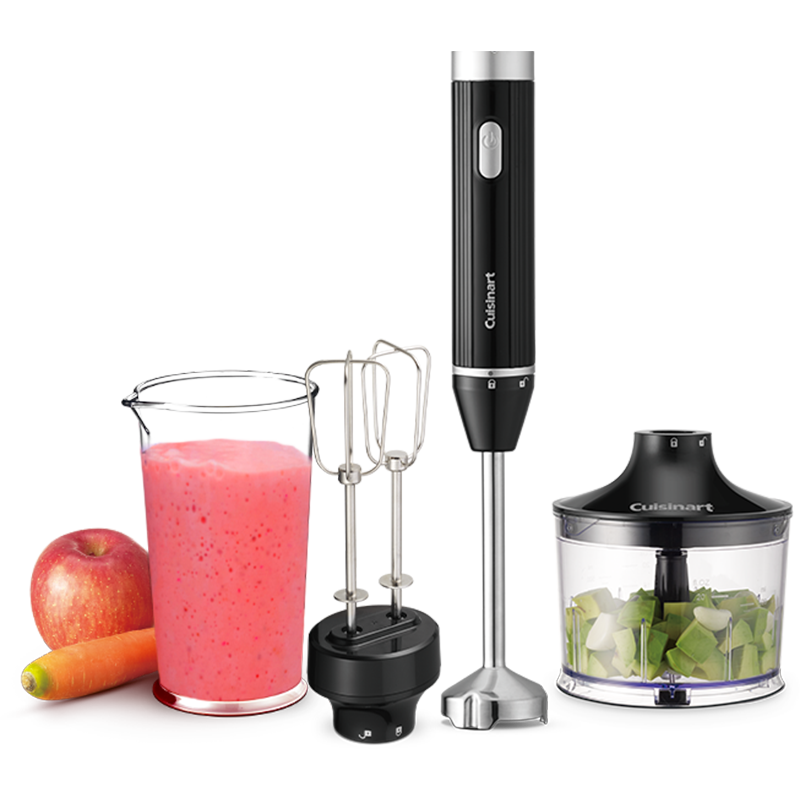 美膳雅（CUISINART）料理棒手持式小型电动料理机多功能家用婴儿辅食 典雅黑