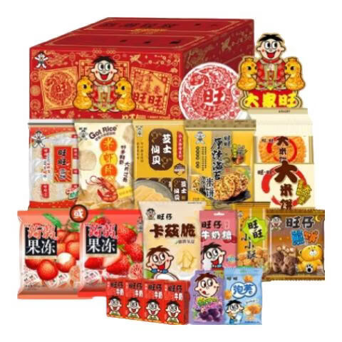 旺旺零食大礼包旺气补给站1.39kg 节日礼品团购送礼休闲零食大礼包 旺旺零食大礼包1.39kg