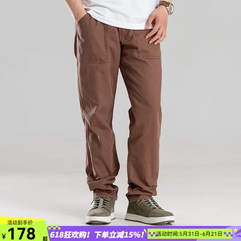 添柏岚（Timberland）男裤子男 春季新款户外宽松透气运动直筒裤休闲裤通勤耐磨工装裤 A6V16500/宽松透气/纯棉面料 /晒图退5 40