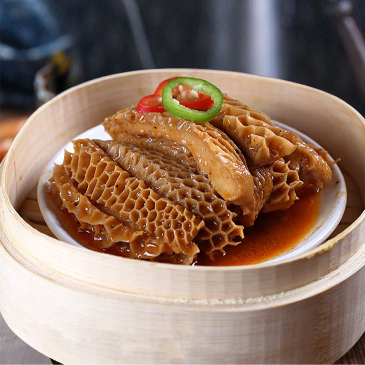 粤味婆正宗广式早茶金钱肚 传统手工百酱牛肚毛肚茶楼同款半成品速食菜 4包【家庭囤货-划算】1000g 醇厚入味【正品授权】