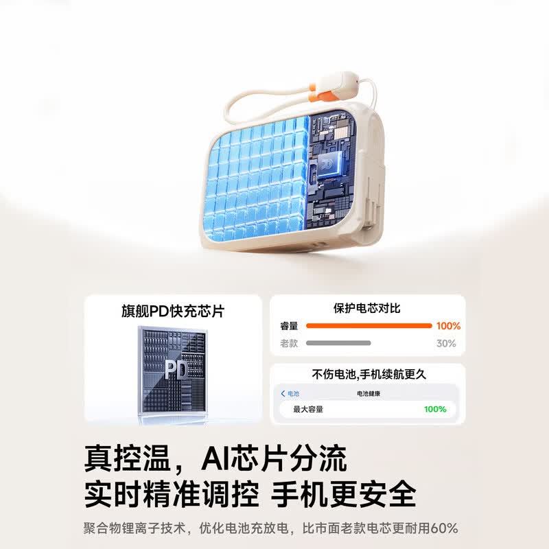 睿量(REMAX)【3C认证】磁吸充电宝移动电源10000mA自带线带插头快充可上飞机适用无线快充电 【自带线+磁吸+AC插头】耀夜黑 【5合1 | 22.5W快充】磁吸
