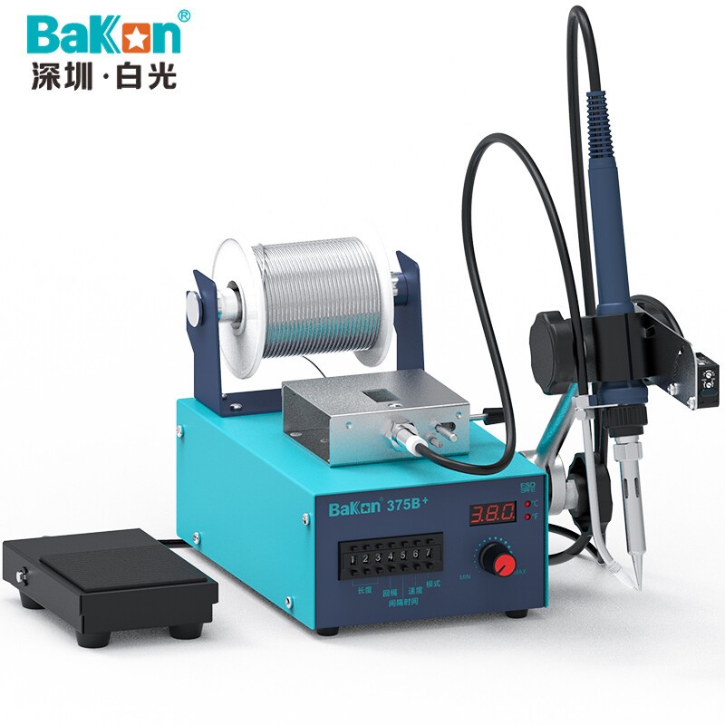 bakon白光bk375b 全自动焊锡机大功率脚踏出锡电烙铁自动送锡恒温焊台