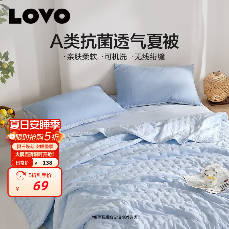 罗莱A类抗菌夏凉被 69元 - 86线报