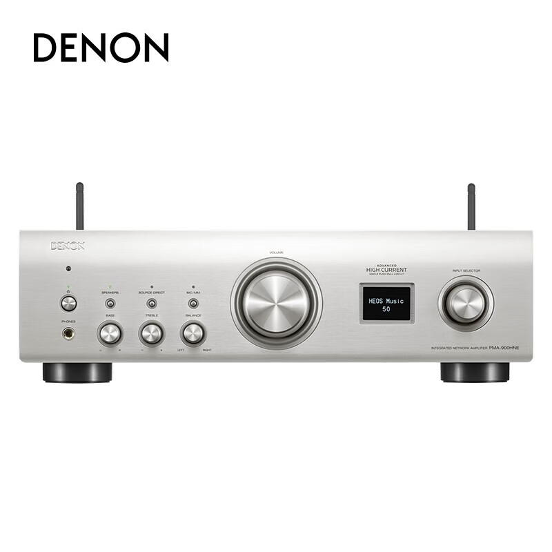 天龙（DENON）PMA-600NE/PMA-900HNE 音箱 音响 Hi-Fi发烧音响 带蓝牙 数字输入HiFi立体声功放 银色 PMA-900HNE【注册保修2年】