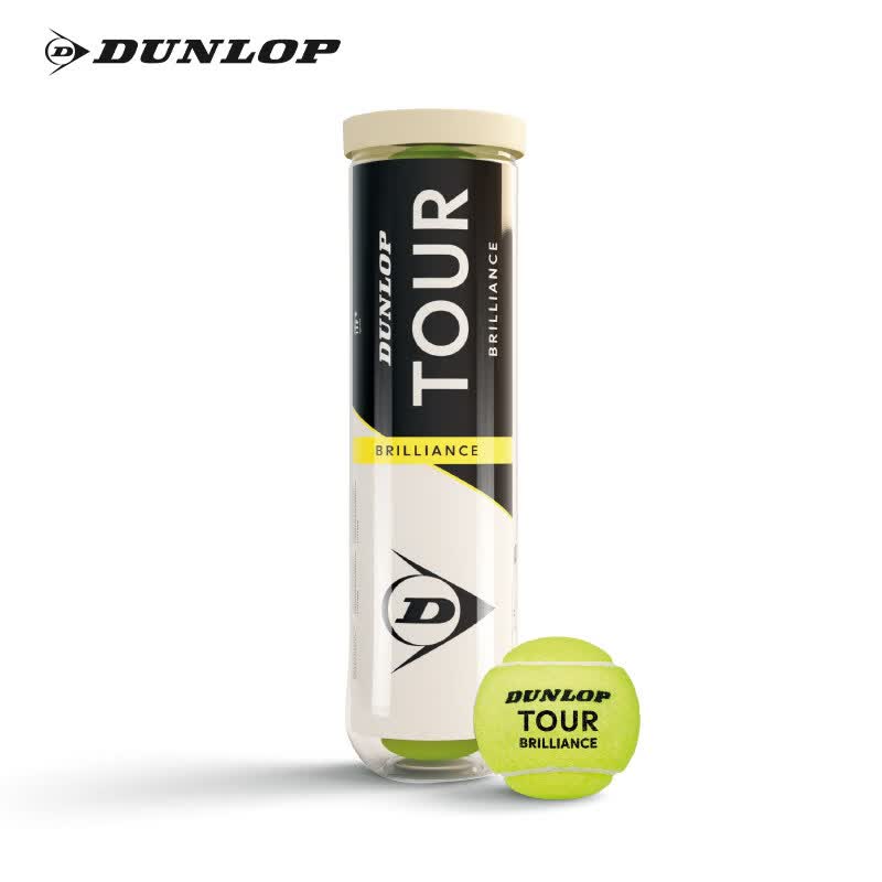 DUNLOP邓禄普网球TOUR登路普高亮训练比赛网球胶罐4粒装 【TOUR】 1筒 4粒装