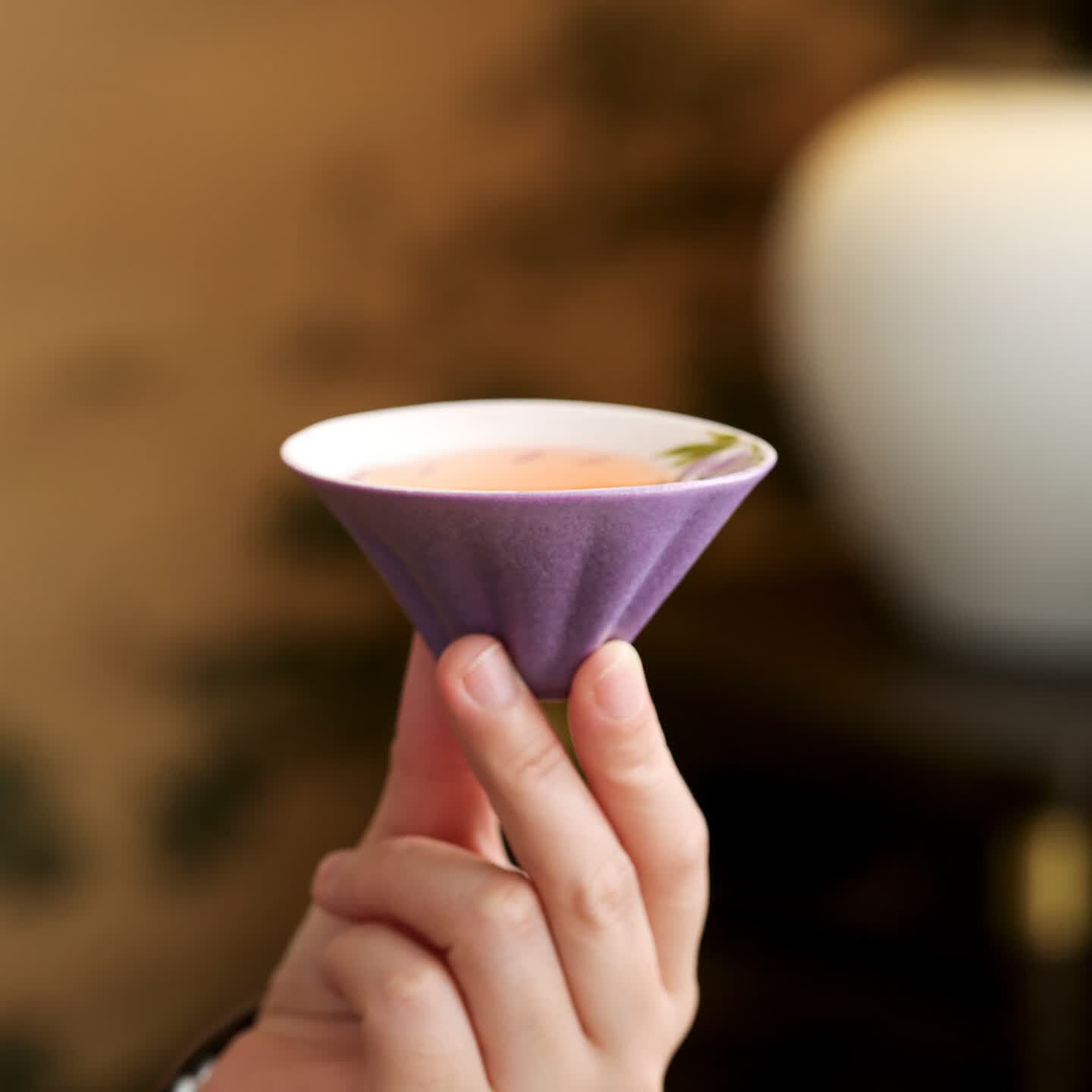 元禾厚望陶瓷主人杯藏猫单杯茶杯男女士个人专用茶具家用好看独特喝茶杯子 紫藤戏蝶-藏猫杯(礼盒装) 无规格