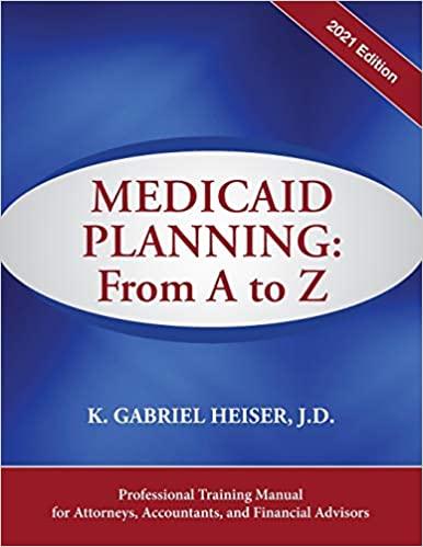 预订medicaid planning: from a to z (2021 ed.