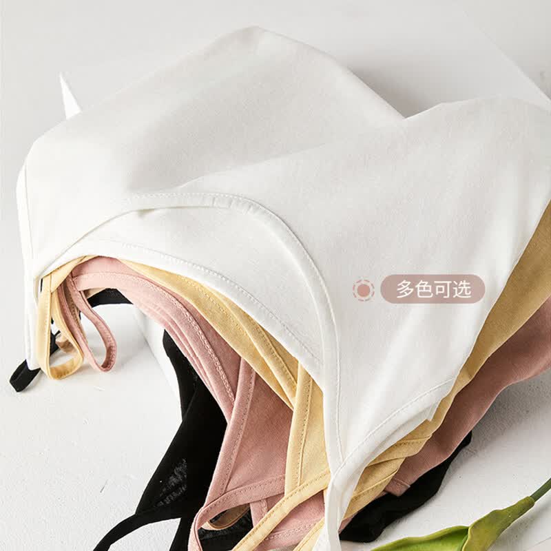 俞兆林吊带背心女新款夏季纯色内搭透气无袖上衣可外穿遮副乳宽松T恤 白色 【精选亲肤雪花棉】 S 【推荐70-95斤】