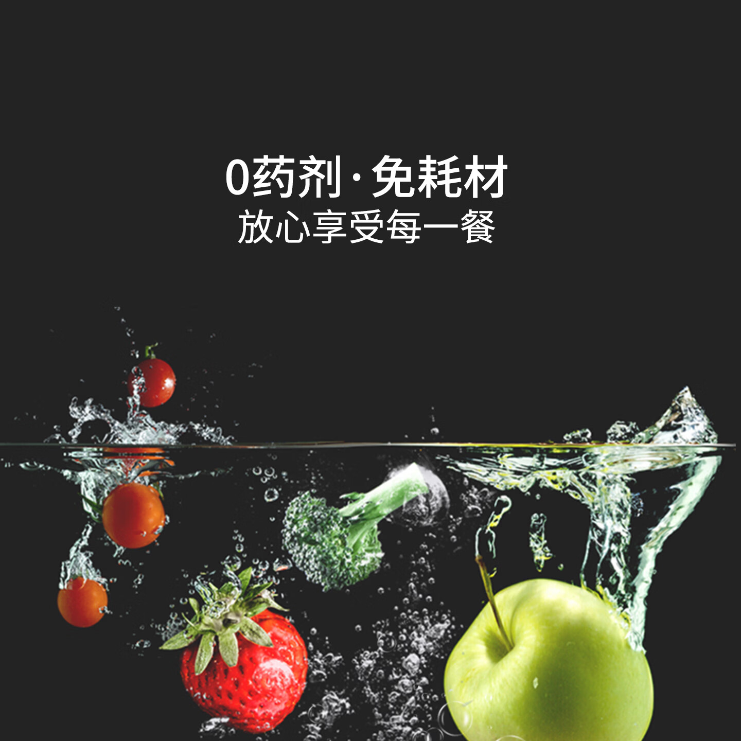 冰尊（BENSHION）果蔬清洗机家用洗菜机去除细菌农药瘦肉精激素食材净化机果蔬解毒机净化器 BS-M3白色