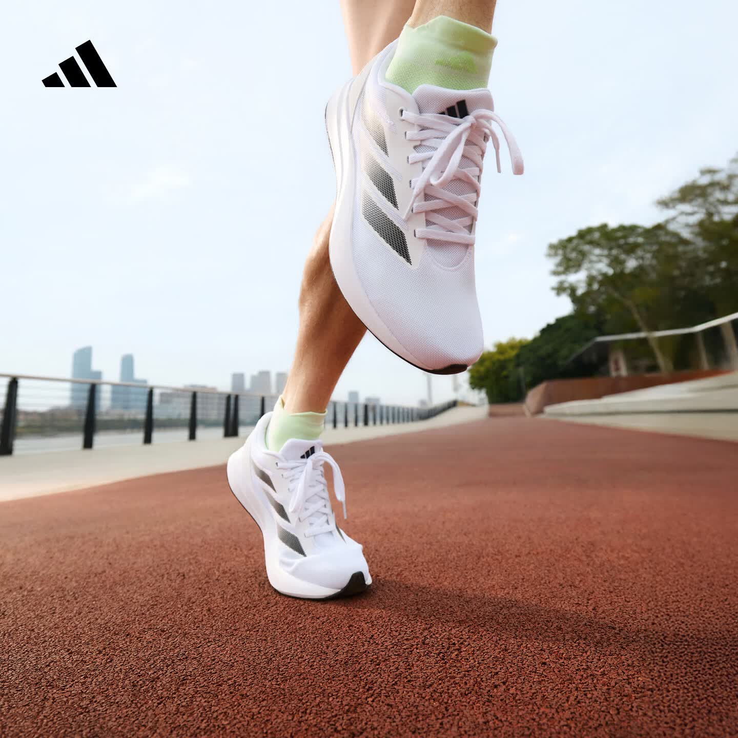 adidas DURAMO RC超轻透湿排汗缓震网面透气体测跑鞋男女阿迪达斯