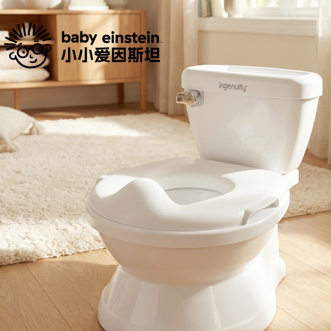 BABY EINSTEIN美国小小爱因斯坦儿童三合一多功能便携学便盆宝宝坐便凳如厕训练 绿色款 京东折扣/优惠券