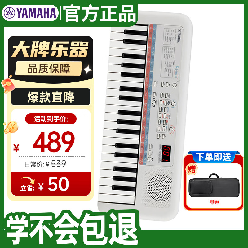 雅马哈（YAMAHA）PSS-E30 电子琴多功能初学者音感小白琴生日儿童节礼物标配+琴包
