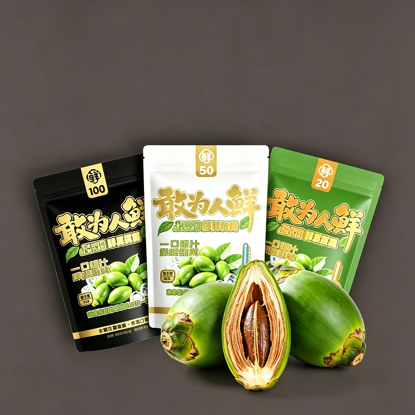 河南敢为人鲜先槟榔工厂店35克50克袋装独立包装冷藏发货海南鲜果 一包/每包35克