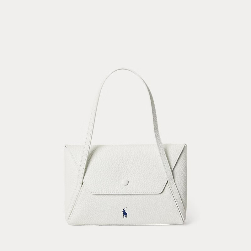 RALPH LAUREN 拉夫劳伦Polo Play女士白色皮革迷你信封包100084752-PAPIER法国直邮