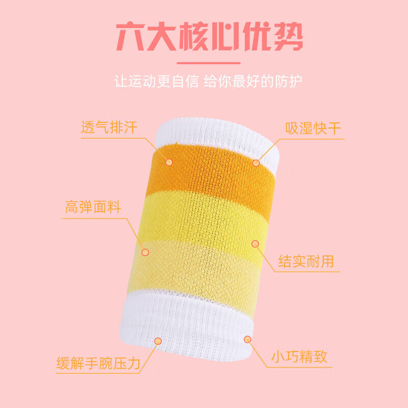 【严选】运动护腕健身跑步擦汗巾手腕护套男腱鞘女羽毛球篮球排球 经典灰色护腕 2个