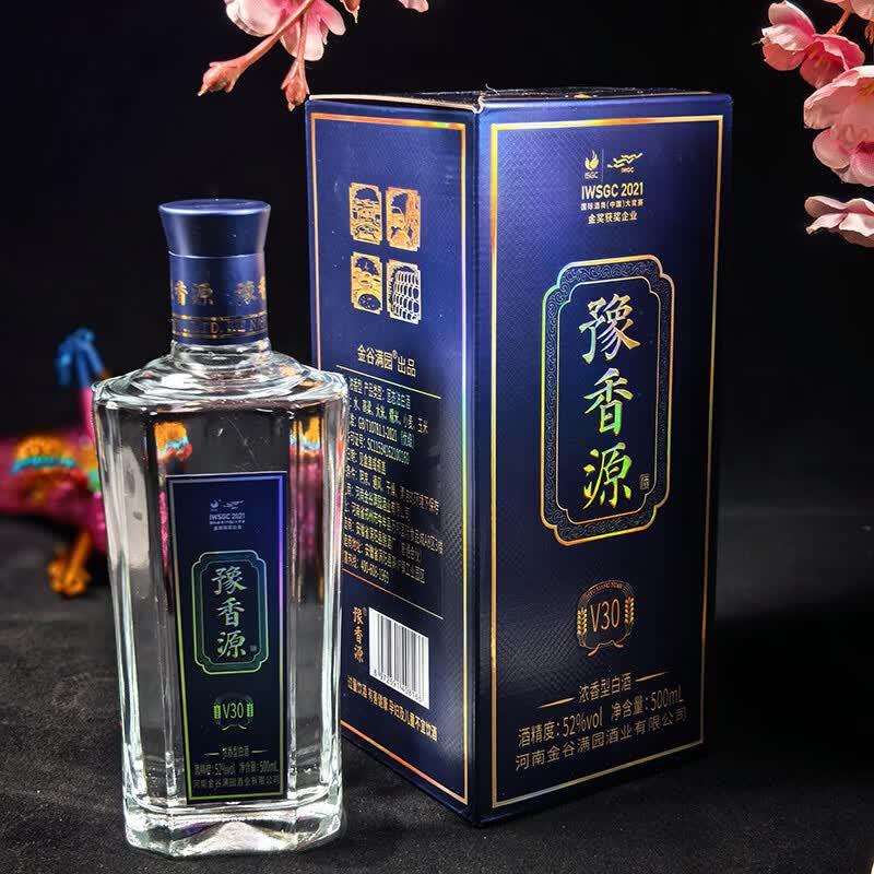 豫香源五粮浓香型白酒,国标优级纯粮食酒,大曲固态工艺口粮酒 52%vol 500mL 1瓶