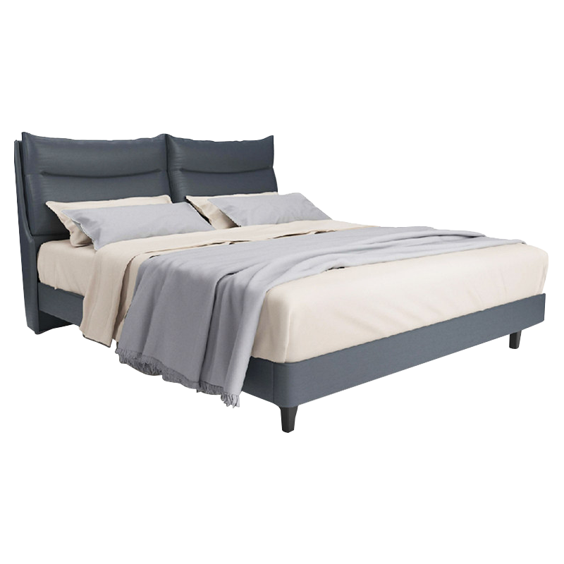 金可儿意式轻奢主卧婚床科技布实木床架 逸林 逸林床架 150*200cm