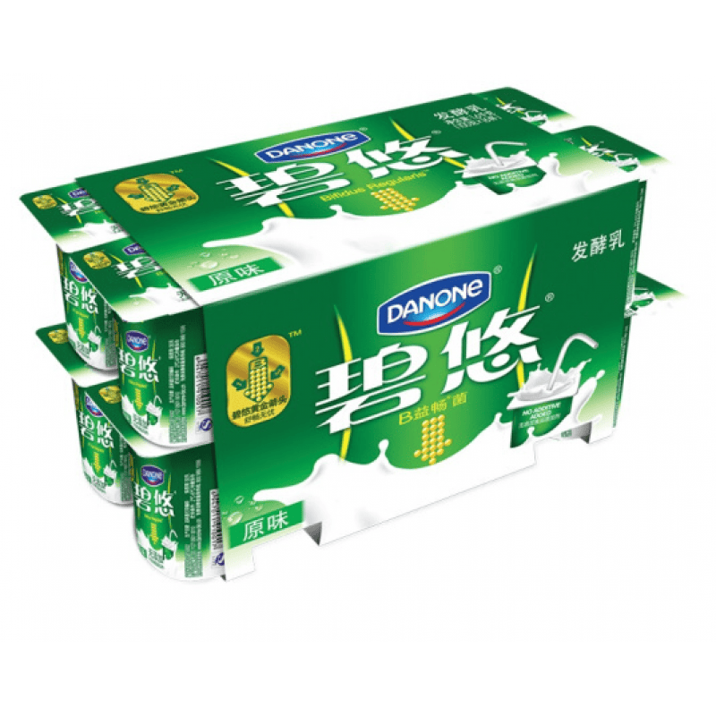 达能碧悠 daneng酸牛奶 100g*16杯 原味低温酸奶 风味发酵乳儿童 原味