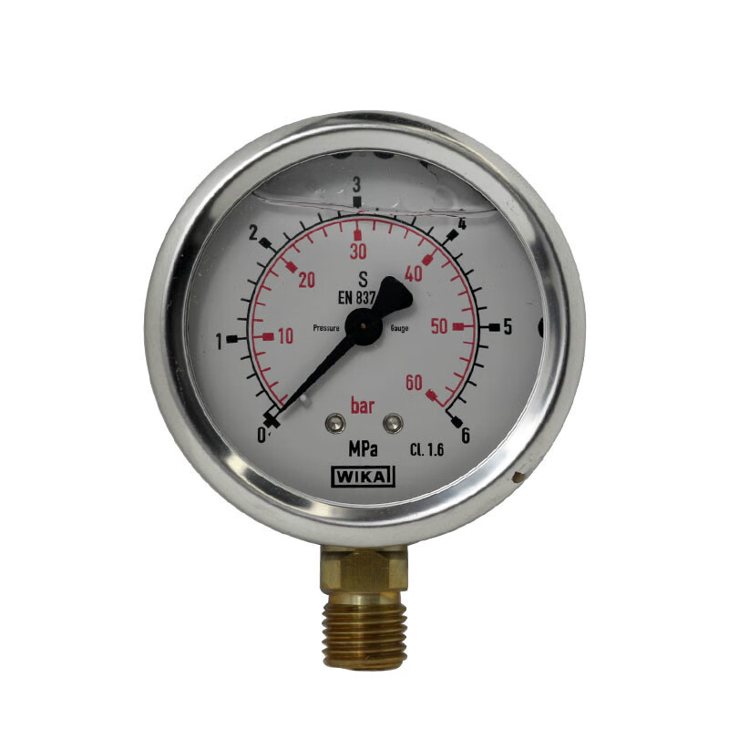 施韵令en837-1压力表21353不锈钢耐震真空气体液体油压表 -0.