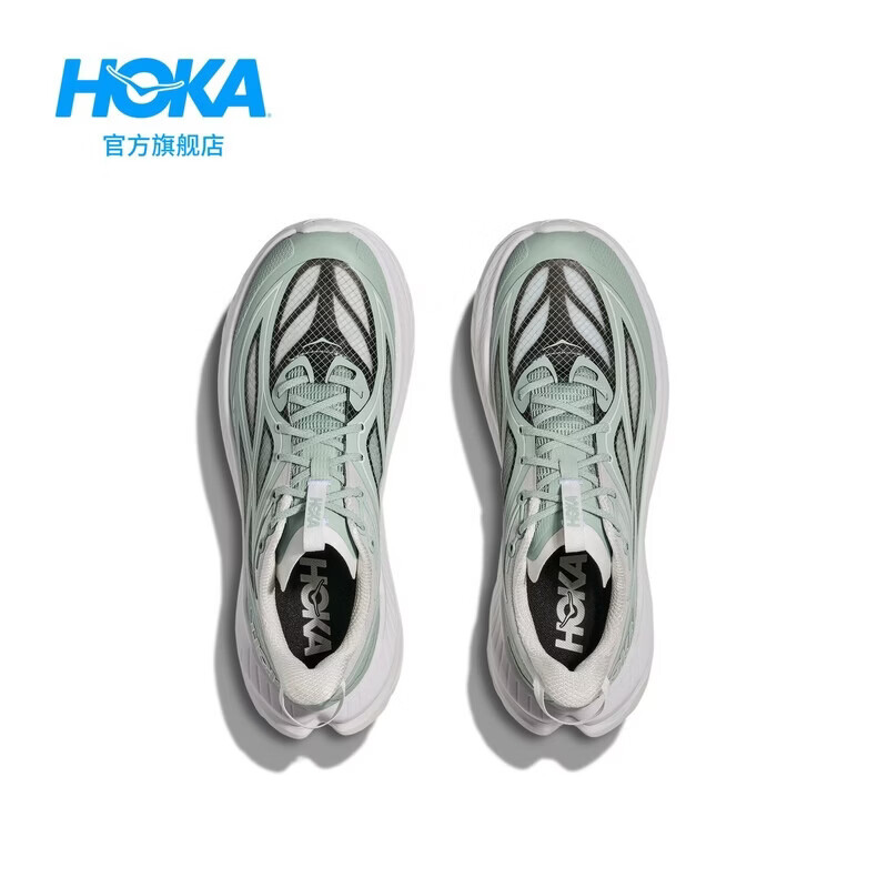 HOKA女款夏舒适轻盈运动休闲鞋马赫先锋版MACH REMASTERED耐磨透气 【新色】晨霜白/苍苔绿 38