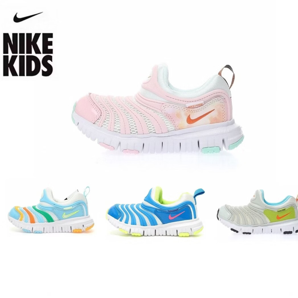 耐克(NIKE)毛毛虫童鞋新款透气网面运动鞋夏季男女童轻便软底一脚蹬学步鞋 FN3690-010 单层 37 适合脚长23cm