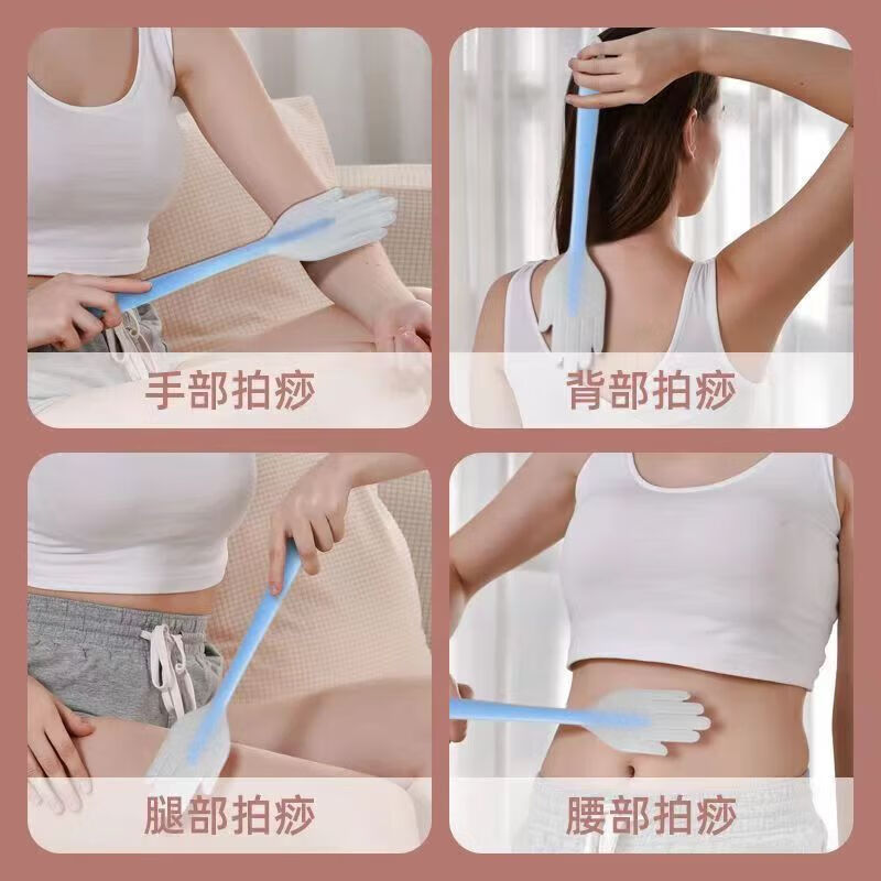 【精选直发】器手持滚轮V型按摩 去法令纹紧致提拉面部按摩双下巴滚脸仪 硅胶手掌经络拍【粉色】