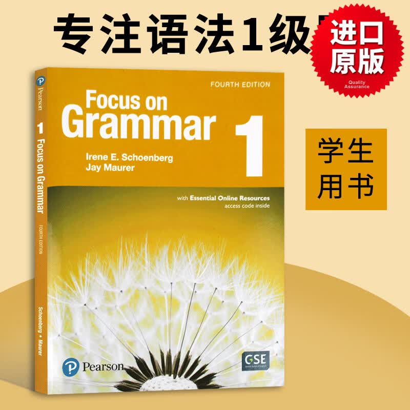 专注语法 1级别 学生用书 Focus on grammar Level 1 英文原版大学教辅 进口英语书籍