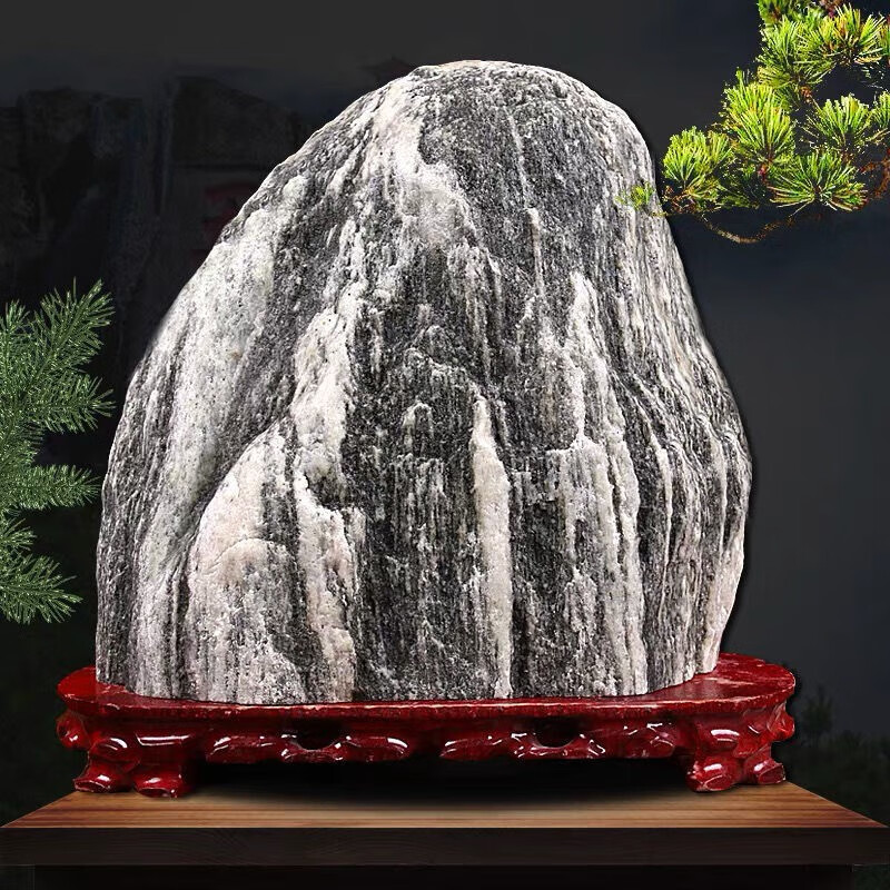 0[京东]天然泰山石敢当原矿原石补角石靠山石客厅办公室观赏石奇石