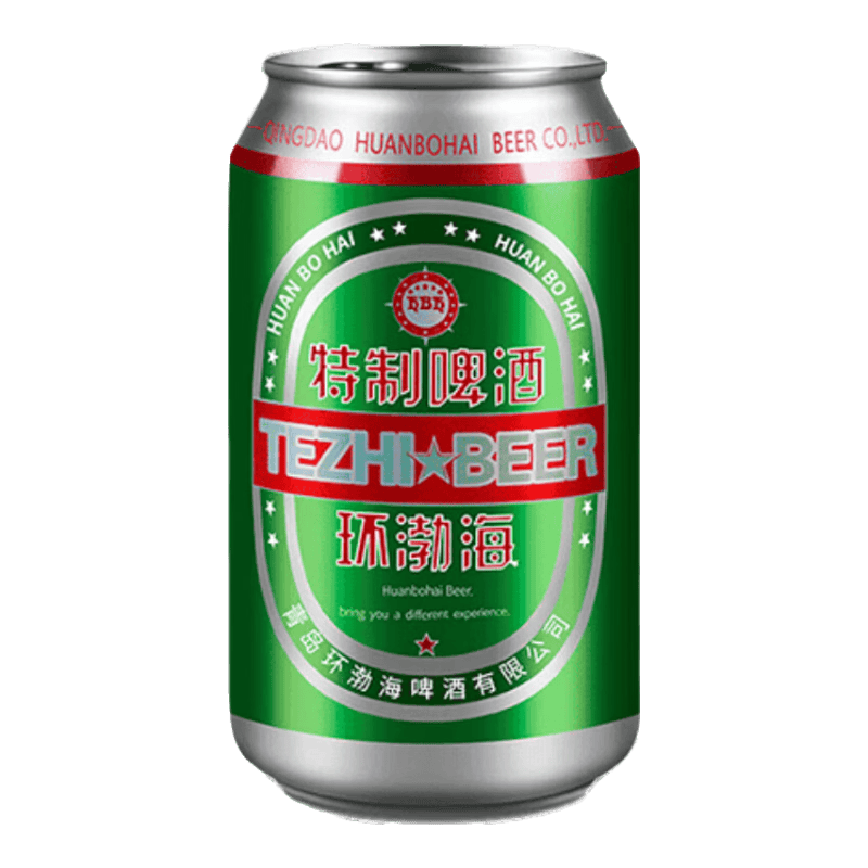 青岛环渤海特制啤酒罐装小麦啤酒整箱特价酒水清仓 3°P 320mL 1罐