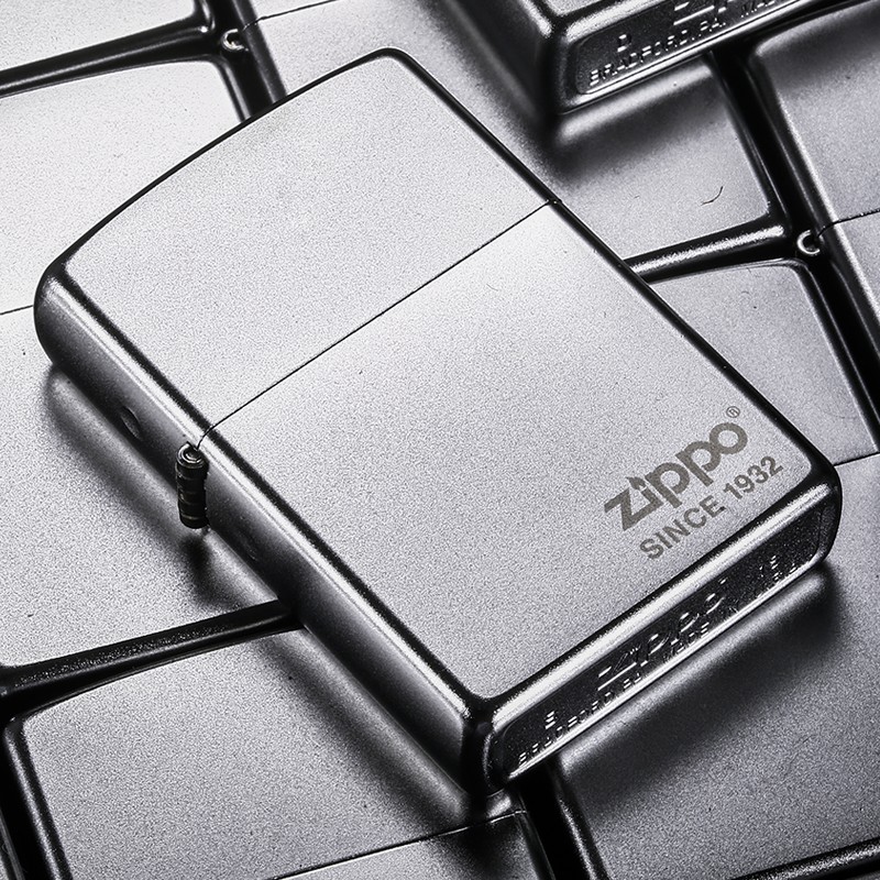 zippo打火机芝宝镀铬磨砂205zl zp之宝煤油防风火机定制刻字生日礼物