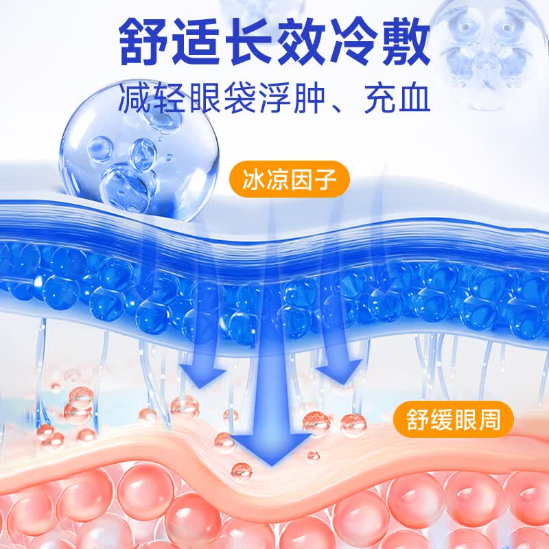 英奉国际叶黄素眼贴冷敷贴缓解疲劳眼干眼涩视力模糊异物水凝胶蒸汽眼罩 【三盒超值装】叶黄素冰敷眼贴