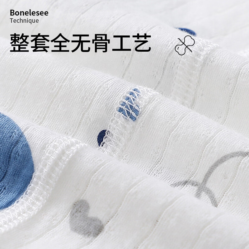 wua·wua婴儿连体衣纯棉a类夏季薄款童装宝宝衣服哈衣新生儿爬服空调服 小树无骨闭哈 25度以上 80cm 6-12个月