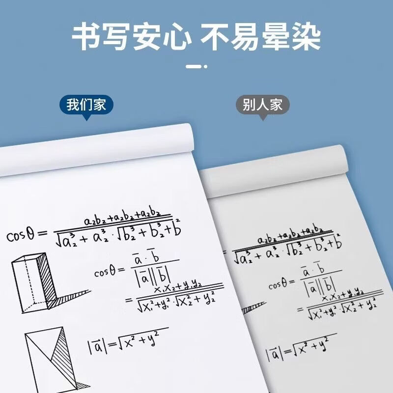空白草稿纸小学生专用草稿本b5初高中生考研学生用加厚数学可撕演草纸本a5纸护眼演算纸批发 A5 【每本100张-正反200页】 抢:加厚款【3本-300张-600页】
