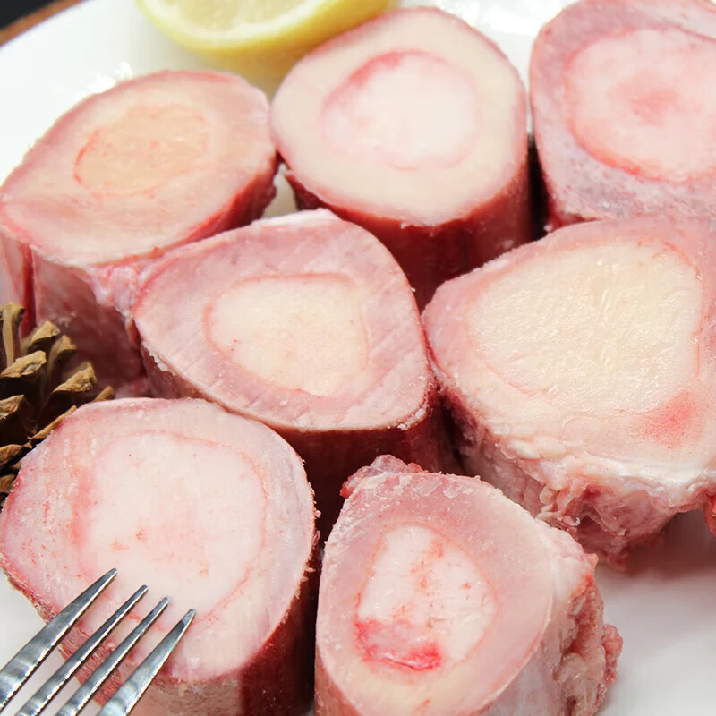 谷饲原切牛筒骨骨髓中段新鲜饱满牛肉脊髓烧烤牛棒骨煲汤生鲜食材 原切牛骨髓4斤
