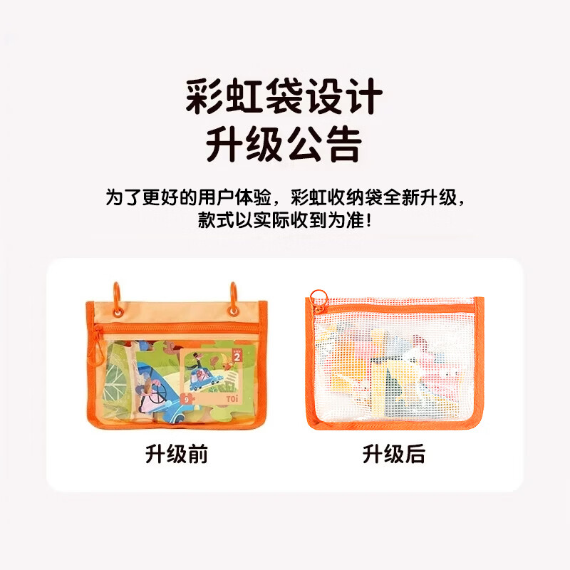 TOI儿童玩具3-6岁拼图益智宝宝男孩小女孩生日礼物 彩虹款-3阶野生动物(3岁+|3袋)