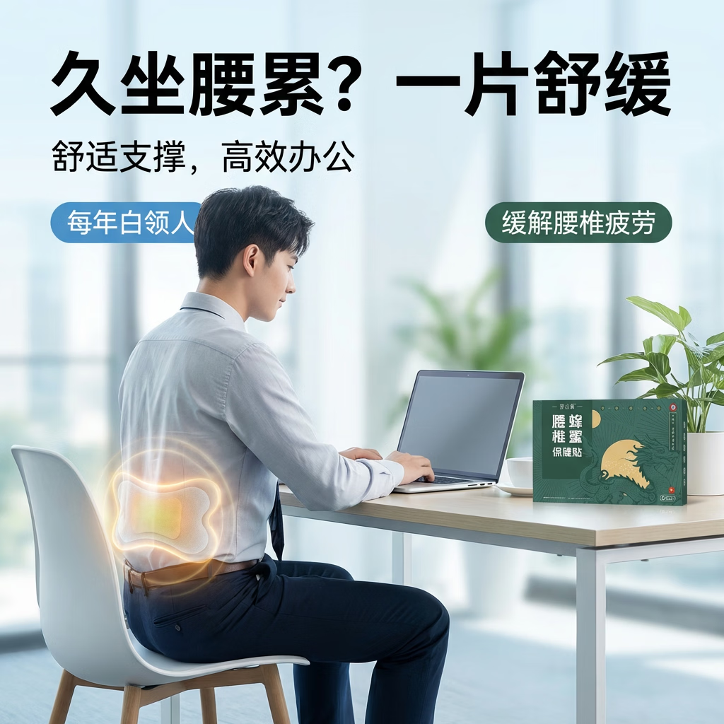 舒氪蜂蜜颈椎肩周腰椎膝盖疼痛专用膏药贴中国发明专利纯草本萃取 腰椎专用蜂蜜膏贴/6贴/一盒 蜂蜜基质  纯草本萃取