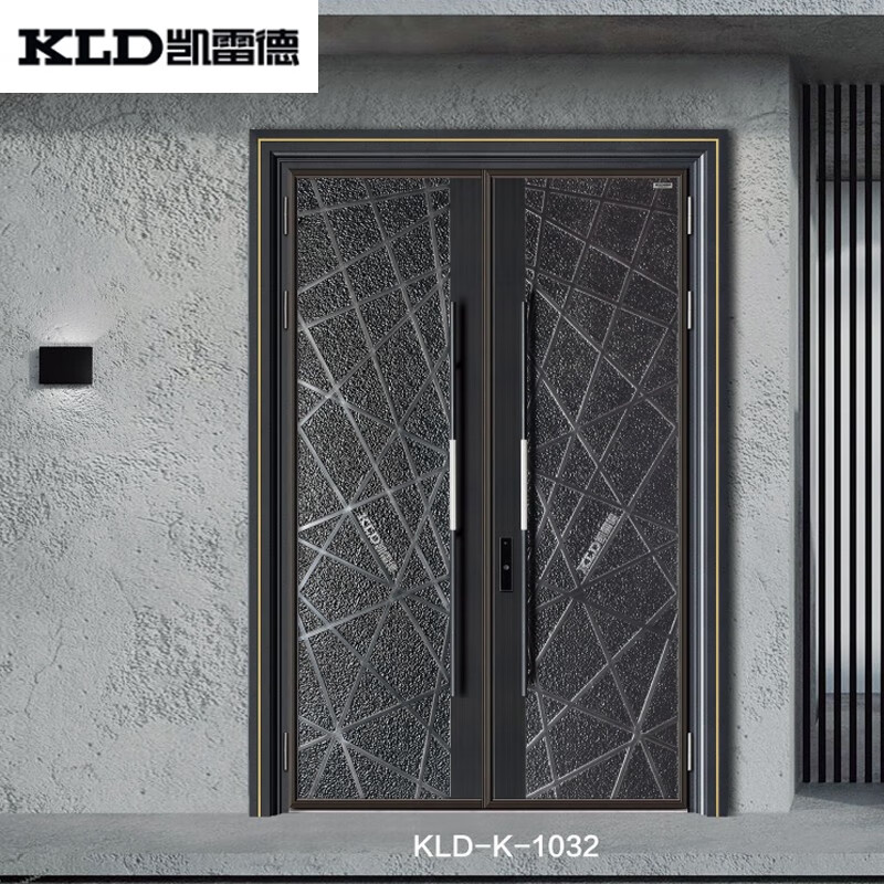 凯雷德门业(kld-k-1032 防火铝木装甲门)入户大门 定制别墅入户门