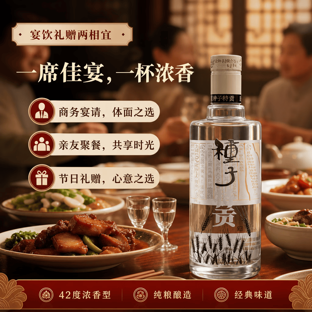 金种子42度种子酒安徽金种子浓香型白酒整箱装端午节自饮纯粮酿造口粮酒 42度 460mL 6瓶 (原箱)