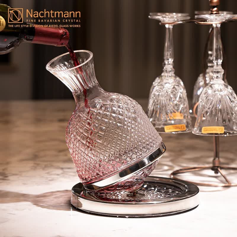 奈赫曼 德国原装进口高档水晶红酒高脚杯葡萄酒杯不倒翁旋转醒酒器