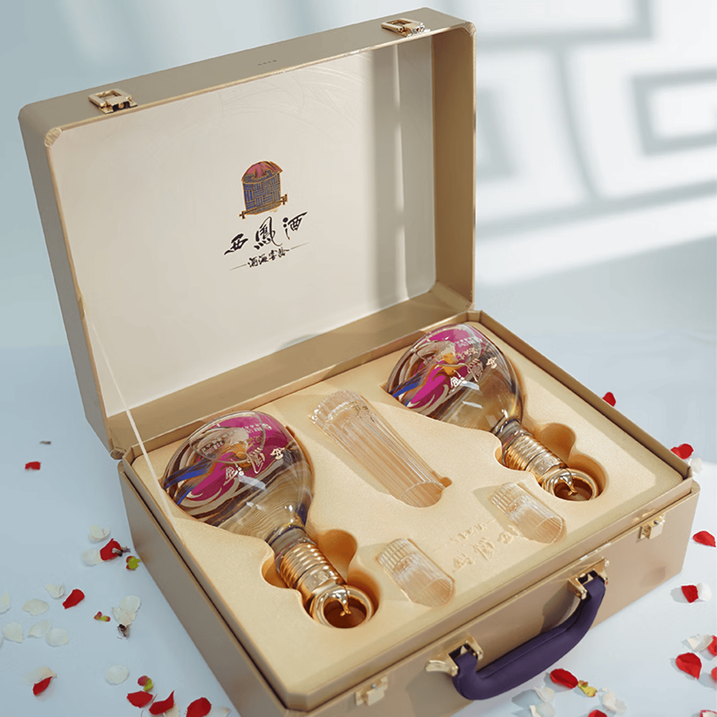 西凤酒20年高档白酒小酒过节送礼 企业采购员工福利陕西特产 52%vol 500mL 2瓶 紫气东来礼盒
