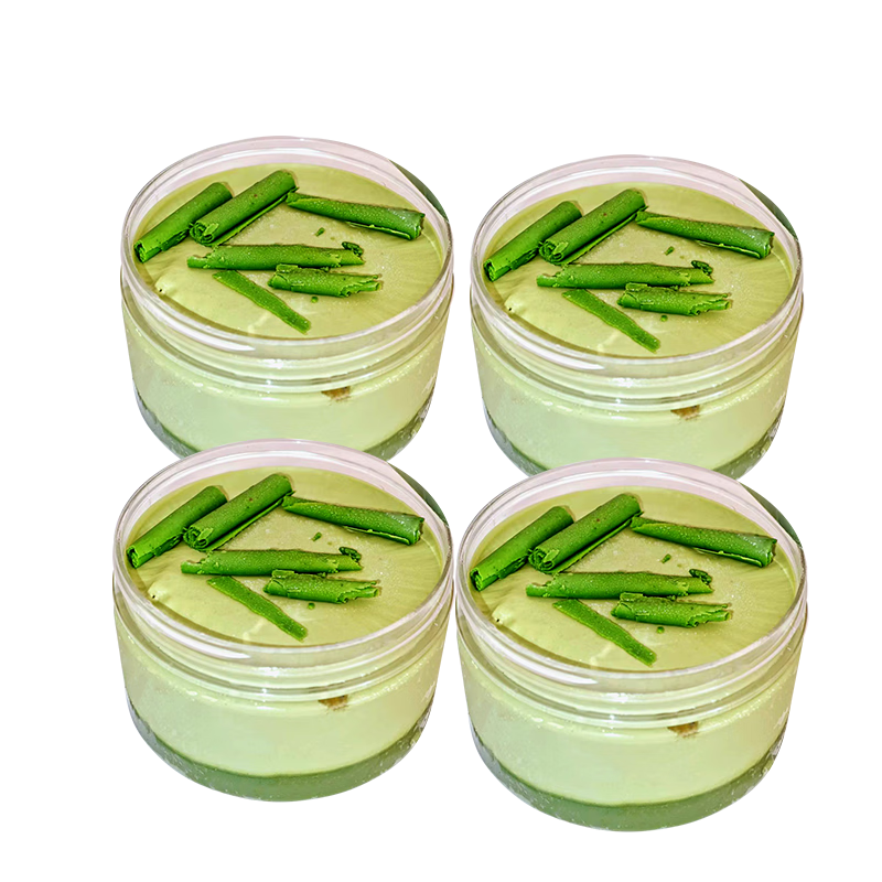 第戎抹茶罐罐蛋糕130g*4杯动物奶油0添蔗糖无粉蛋糕冰淇淋味蛋糕
