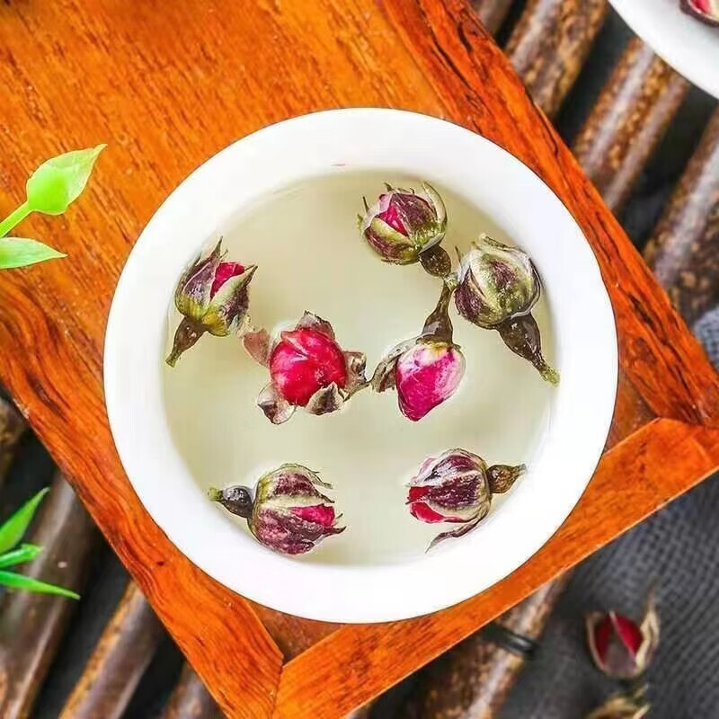 同仁堂(TRT)金边玫瑰花茶大全墨红玫瑰金边玫瑰平阴重瓣玫瑰苦水玫瑰法兰西玫 金边玫瑰50g*2罐
