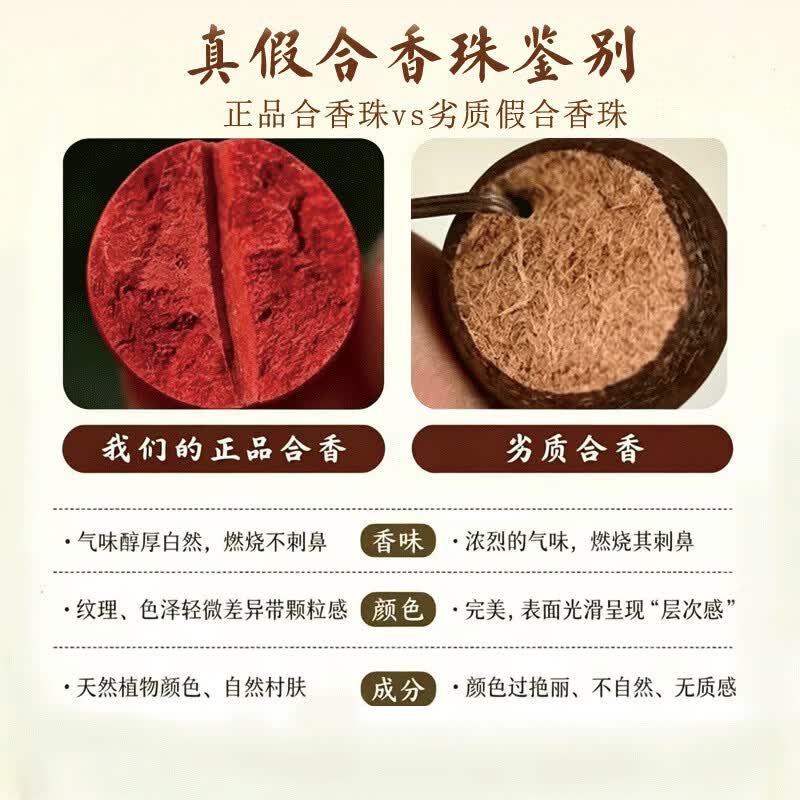 无品牌源头工厂鹅梨帐中香天然古法合香珠手工制作中药品天然香药 "传承凤尾礼盒(只有礼盒)" "15MM*15颗"