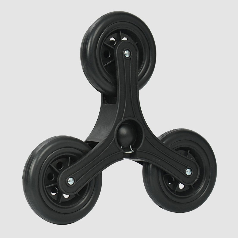 致丽生活便携购物车轮六轮爬楼买菜车轱辘手拉小推车备用车轮拖车轮子